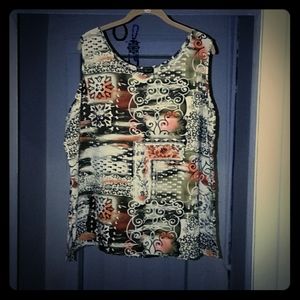 Ashley Stewart  Print Tank Top
